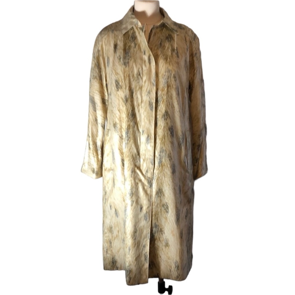 Vintage 70’s Diane von Furstenberg brushstrokes trench coat